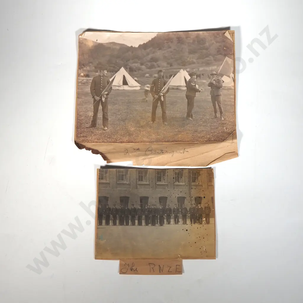 Early New Zealand Boer War Photograph - 2nd Contingent  Image 1++