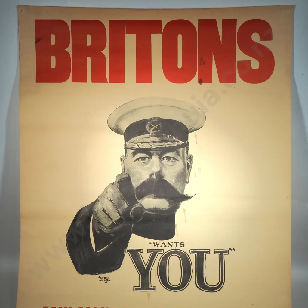 Reproduction Britains We Want You Military Poster Image 1++