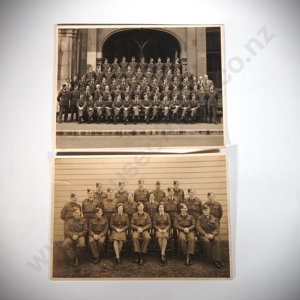 An Official  RNZAF Photograph Of The CPS Air Dept  15-10-43 Together With A WWII Photograph By George Weigel, ChCh Image 1++