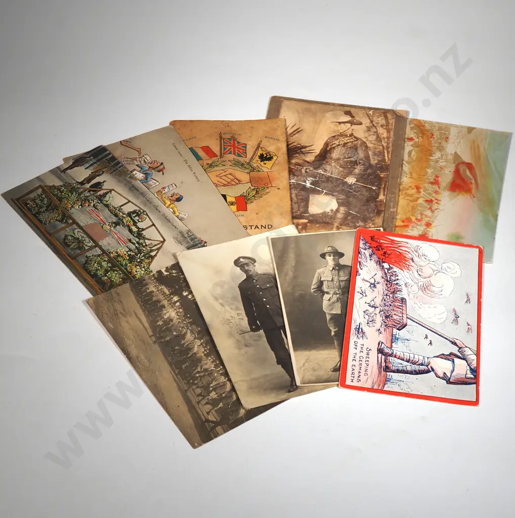 An Accumulation Of Mainly WW1 Photography & Postcards. Subjects Include Individual Soldiers, Groups & Satiric Propoganda Image 1++