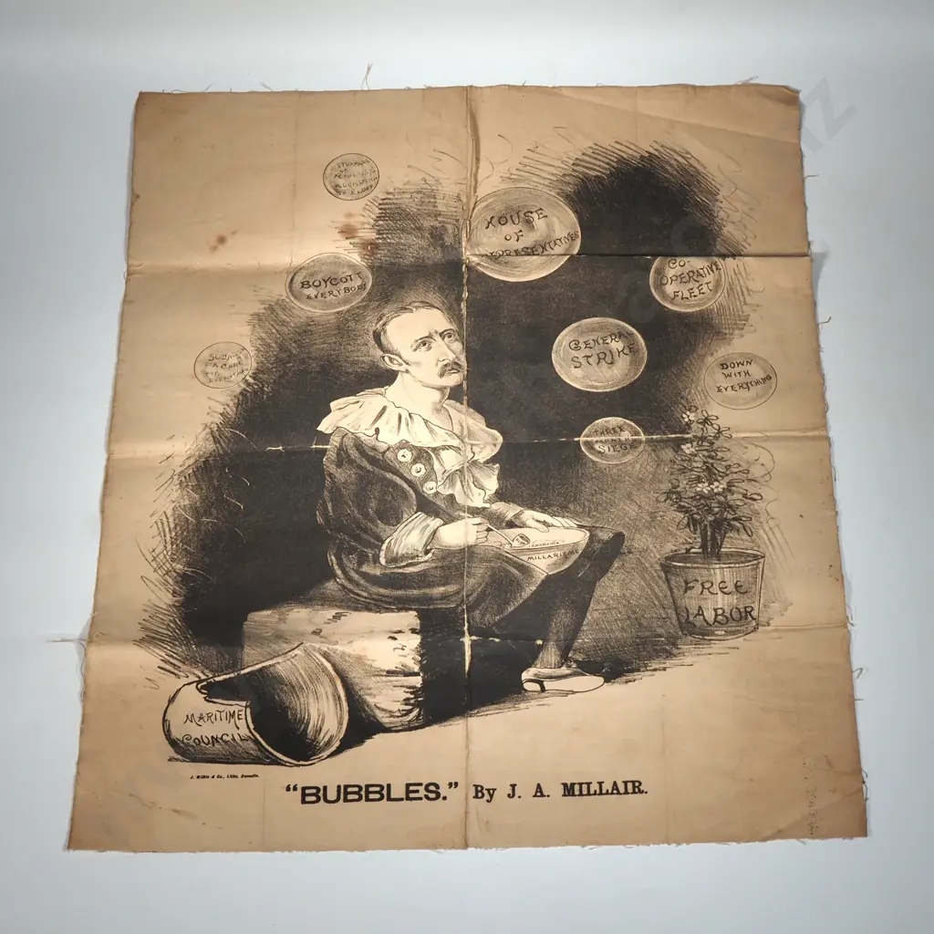 WW1 Propaganda Canvas- Satire on John Evert Millias' Famous Painting "Bubbles" Image 1++