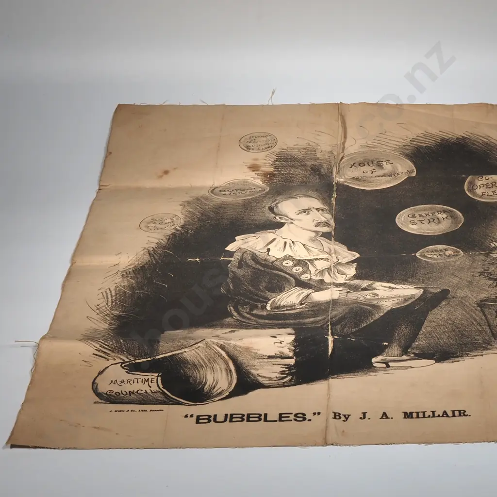 WW1 Propaganda Canvas- Satire on John Evert Millias' Famous Painting "Bubbles" Image 1++