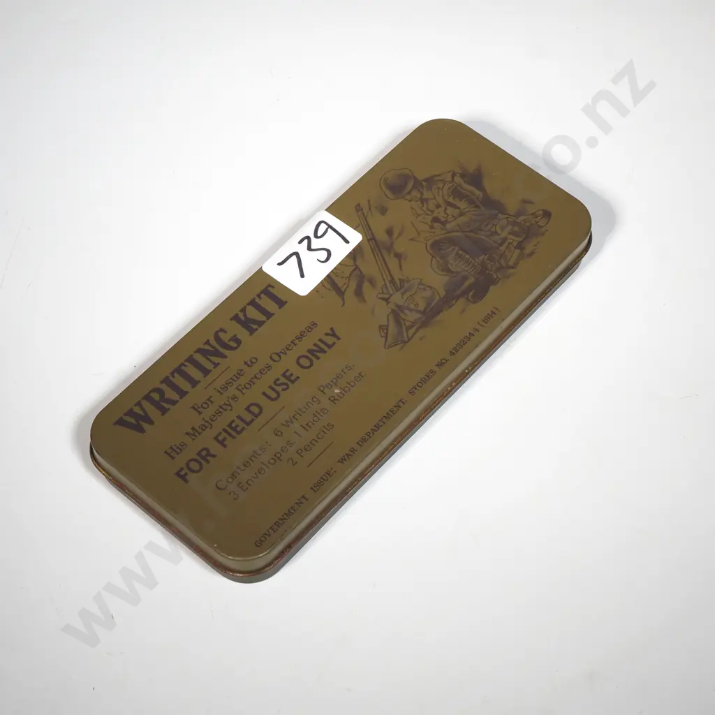 Replica World War I Writing Kit For Field Use Only & An Edox Gents Wristwatch Image 1++