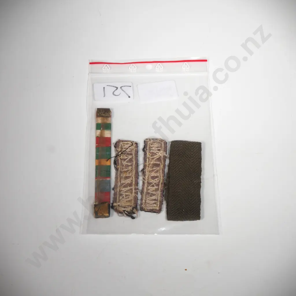 Miliary Insignia including Three  Shoulder Titles & Medal Bar Image 1++