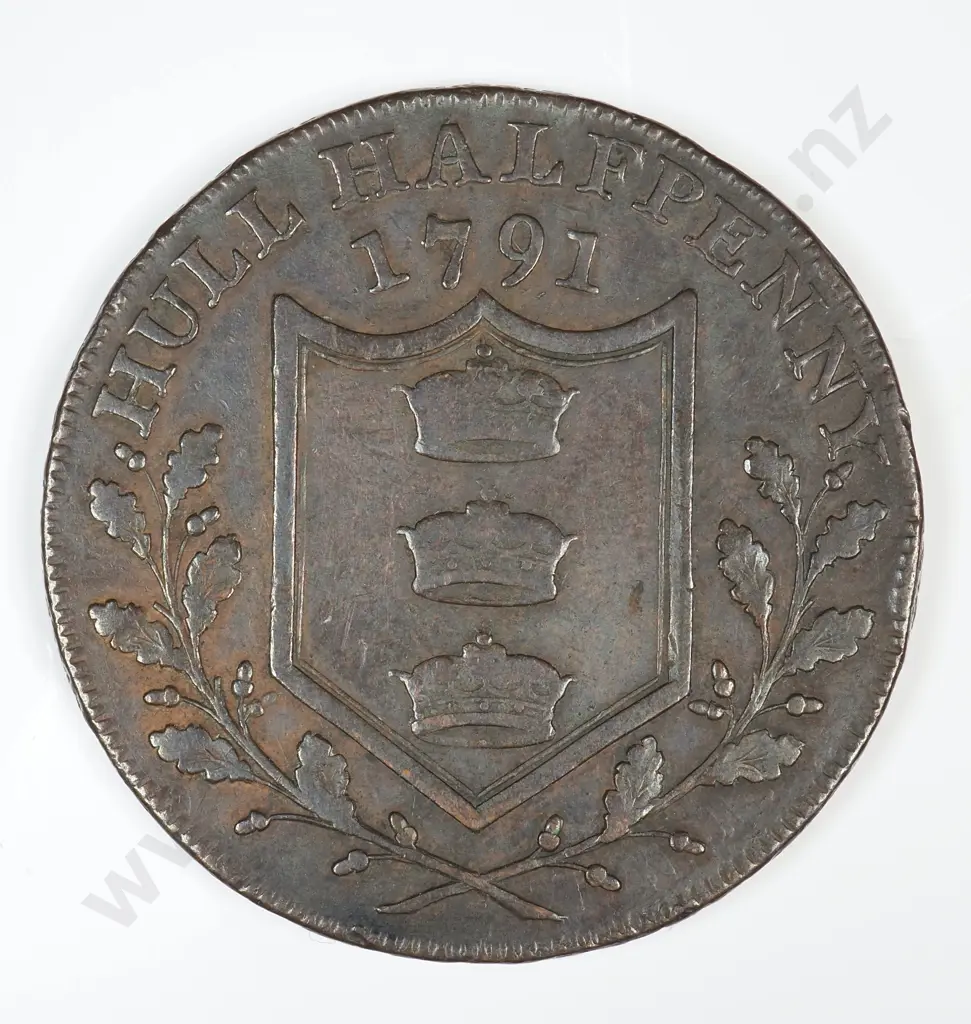 Halfpenny: 1791 - Very Fine Image 1++