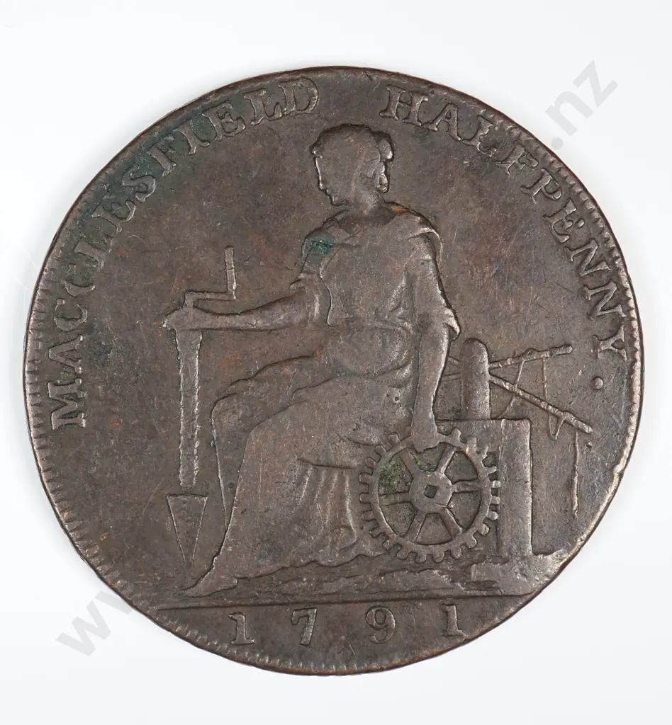 Halfpenny: 1791 - Very Fine Image 1++