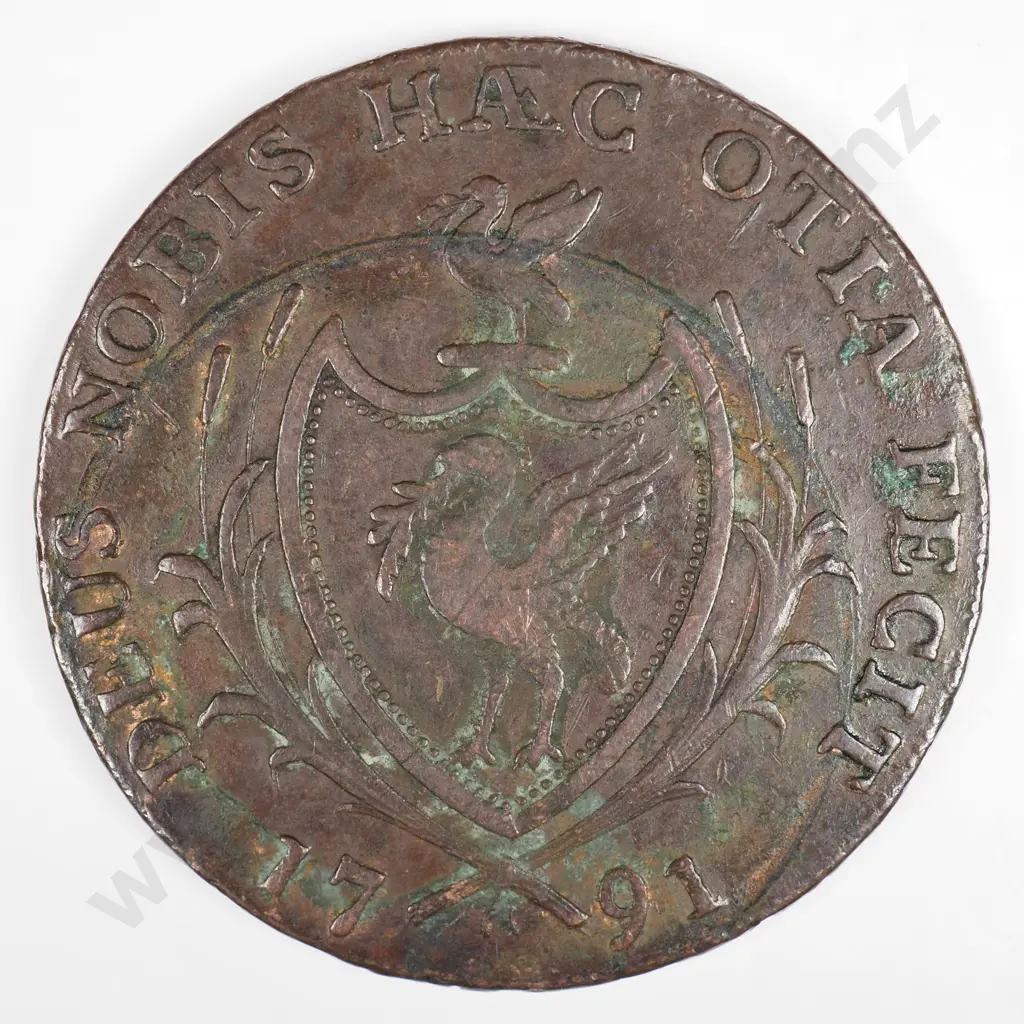 Halfpenny: 1791 - Very Fine Image 1++