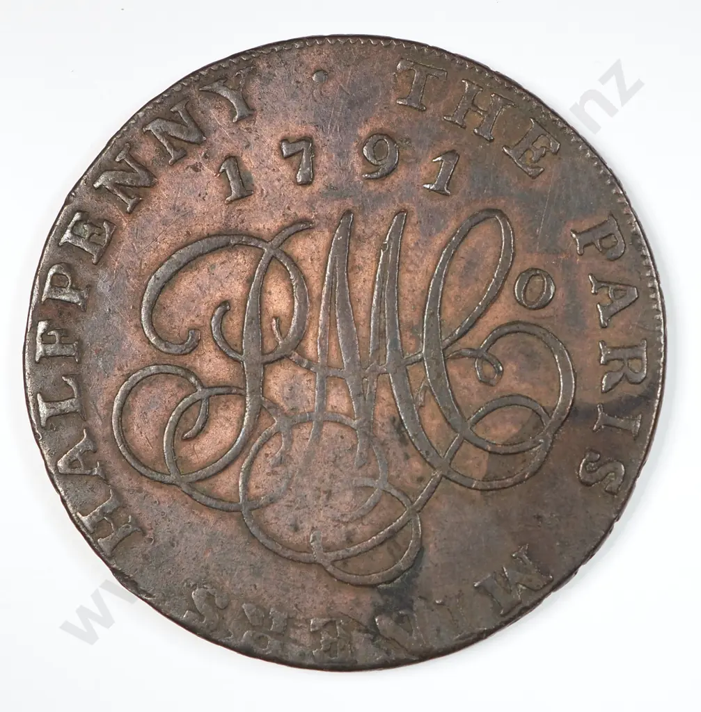 Halfpenny: 1791 - Very Fine Image 1++