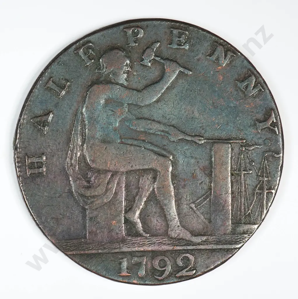 Halfpenny: 1792 - Very Fine Image 1++