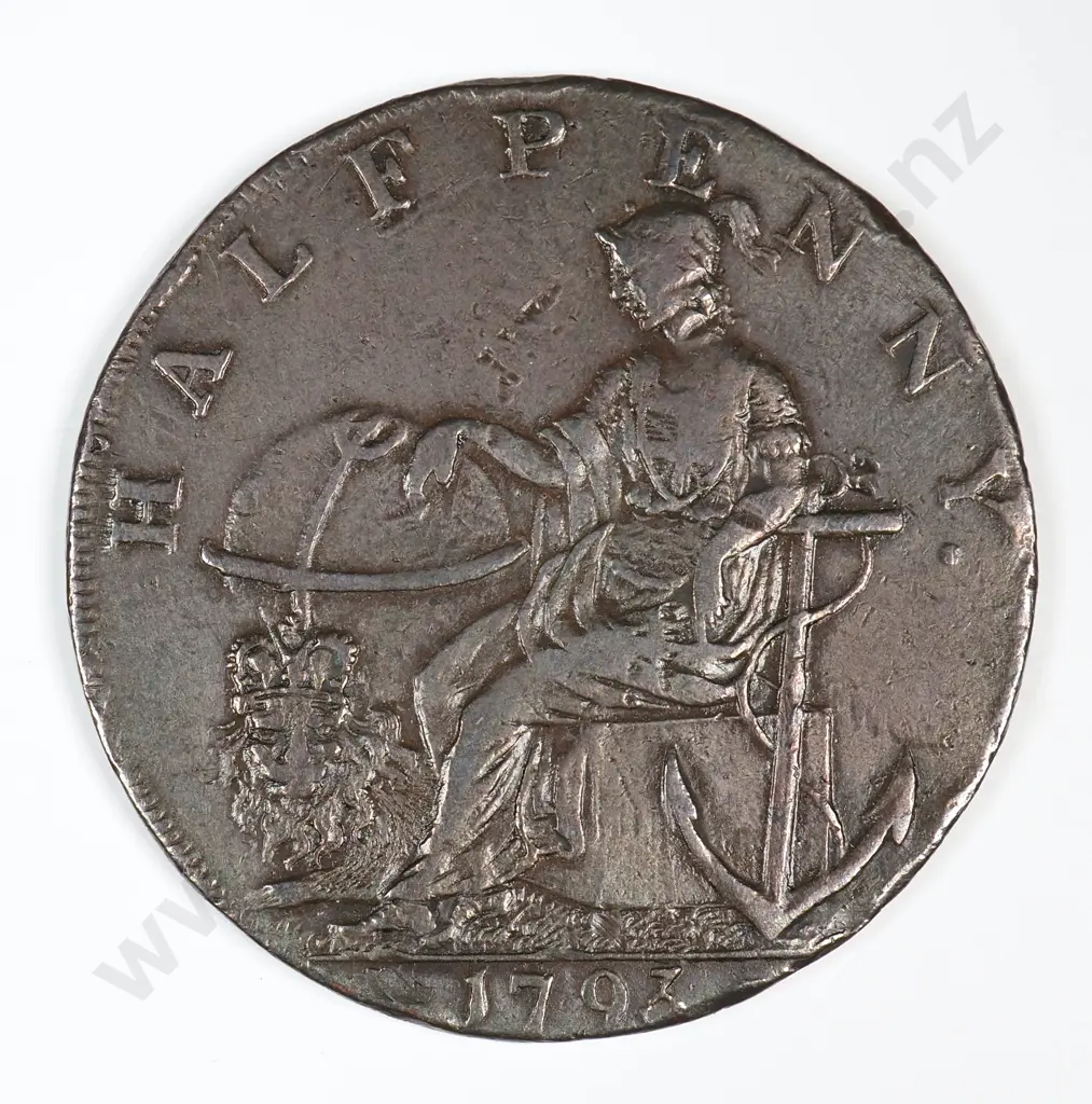 Halfpenny: 1793 - Very Fine Image 1++