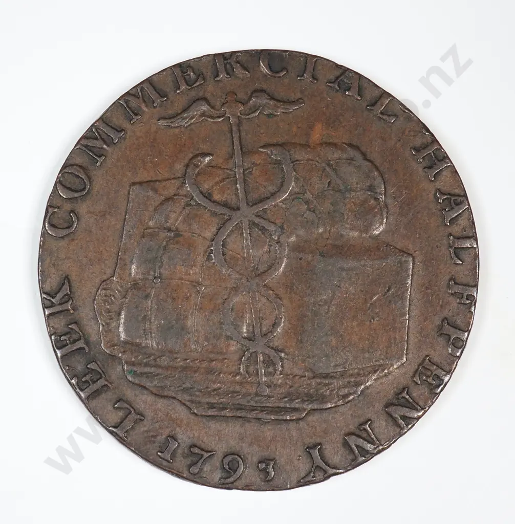 Halfpenny: 1793 - Very Fine Image 1++