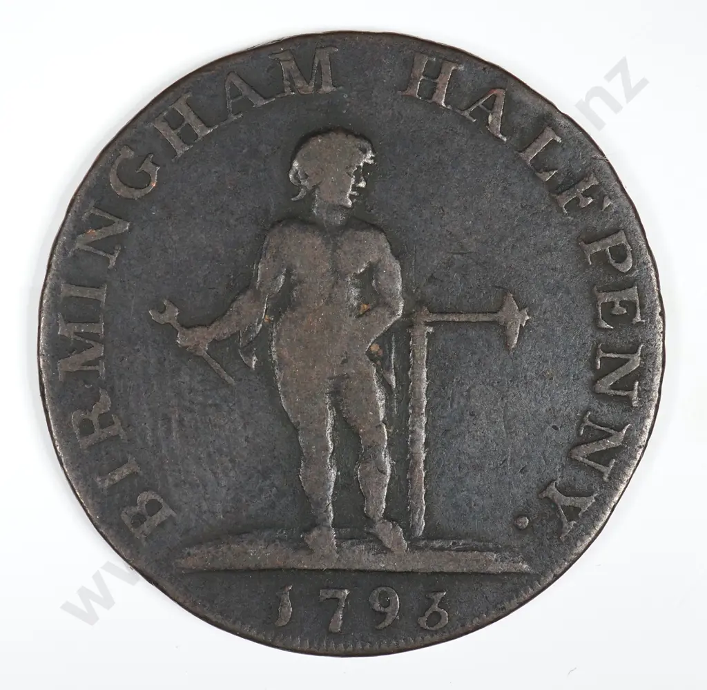 Halfpenny: 1793 - Fine Image 1++