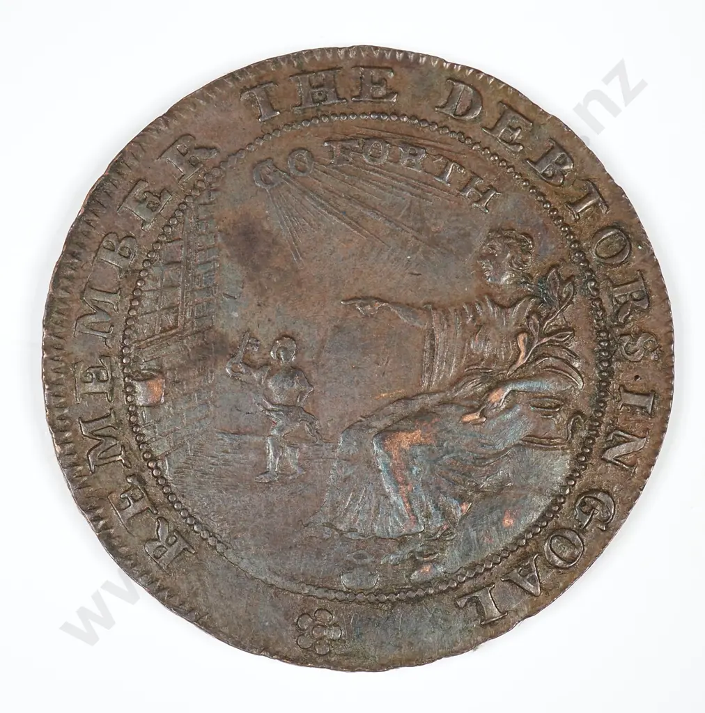 No Date Halfpenny: Very Fine Image 1++