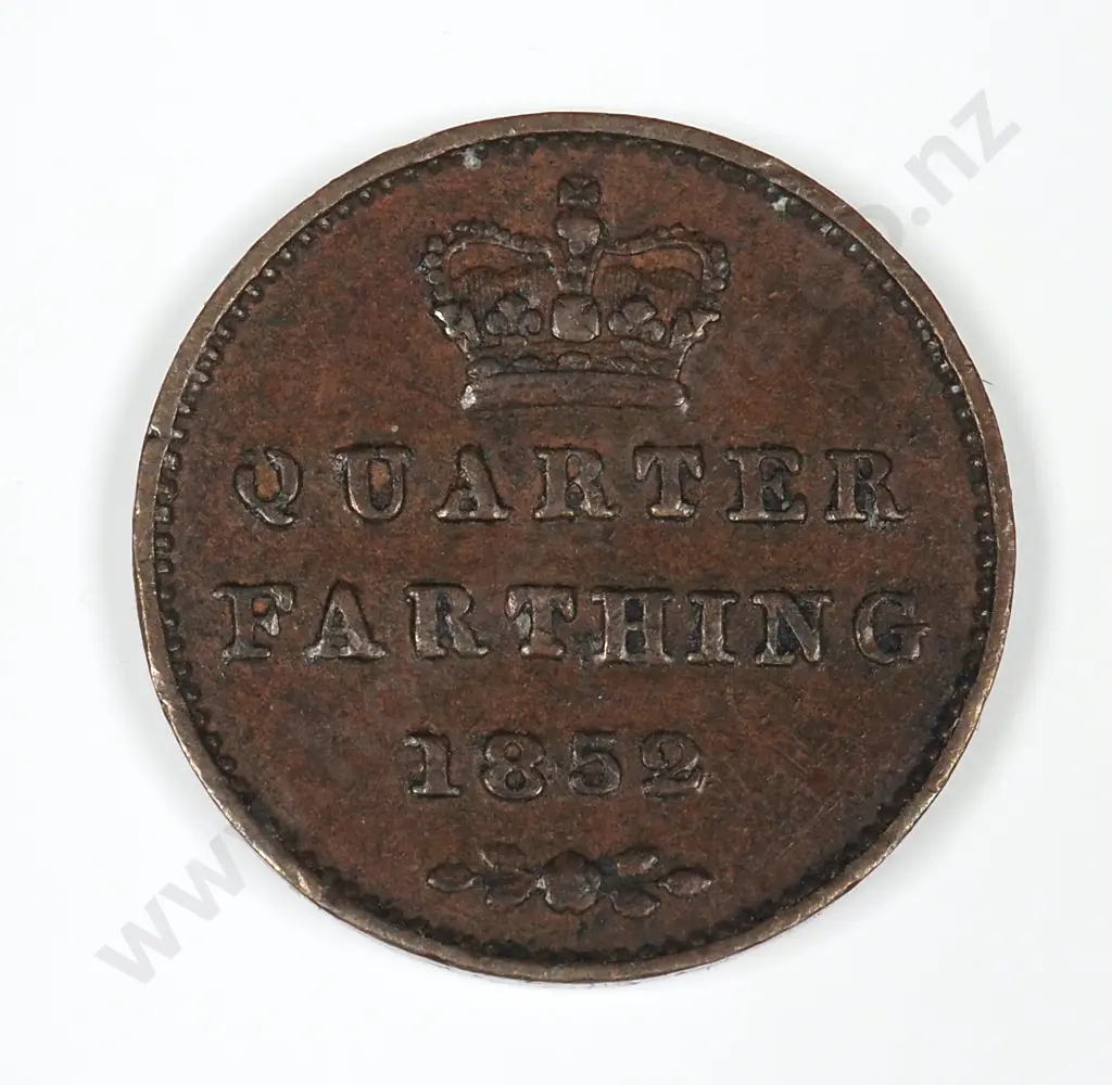 Quarter Farthing: 1852 - Good Fine Image 1++