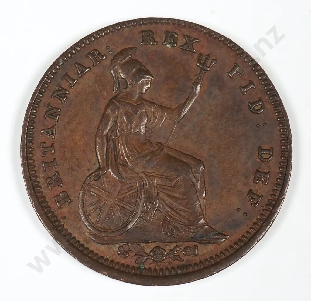 One Third Farthing: 1827 - Extremely Fine Image 1++