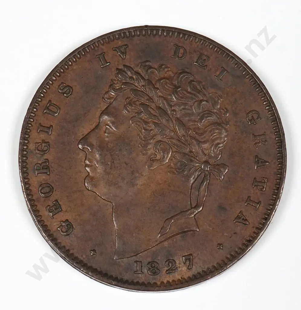 One Third Farthing: 1827 - Extremely Fine Image 1++