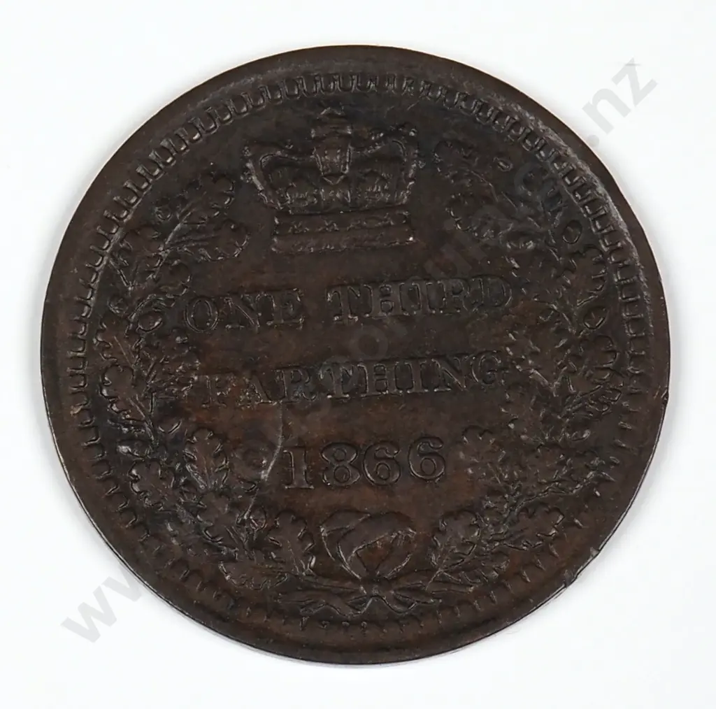 One Third Farthing: 1866 - Very Fine Image 1++