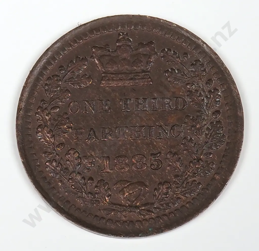 One Third Farthing: 1885 - Extremely Fine Image 1++