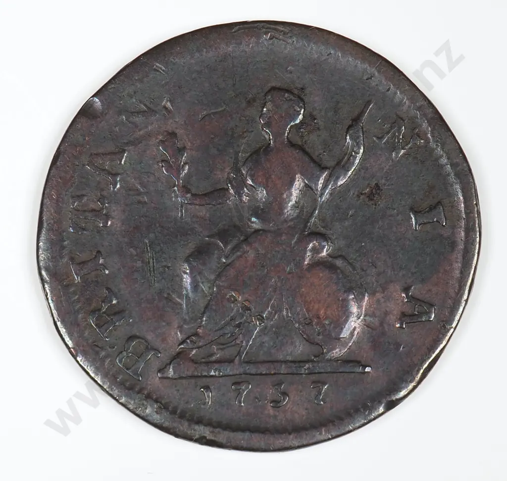Farthing: 1737 - Fine Image 1++