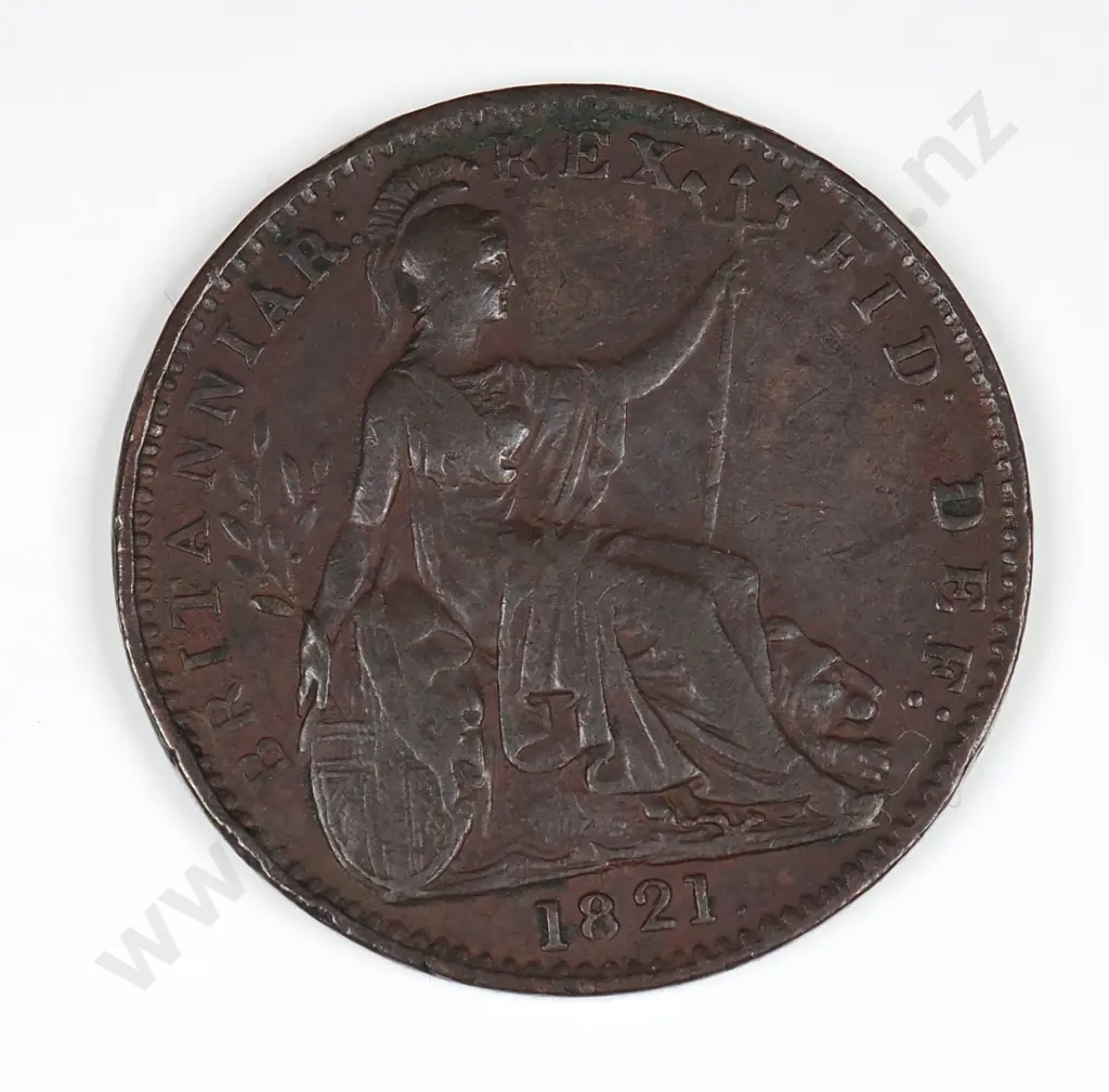 Farthing: 1821 - Fine Image 1++
