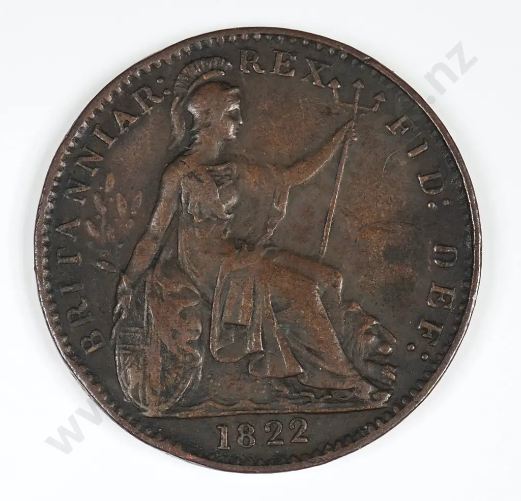 Farthing: 1822 - Very Fine Image 1++