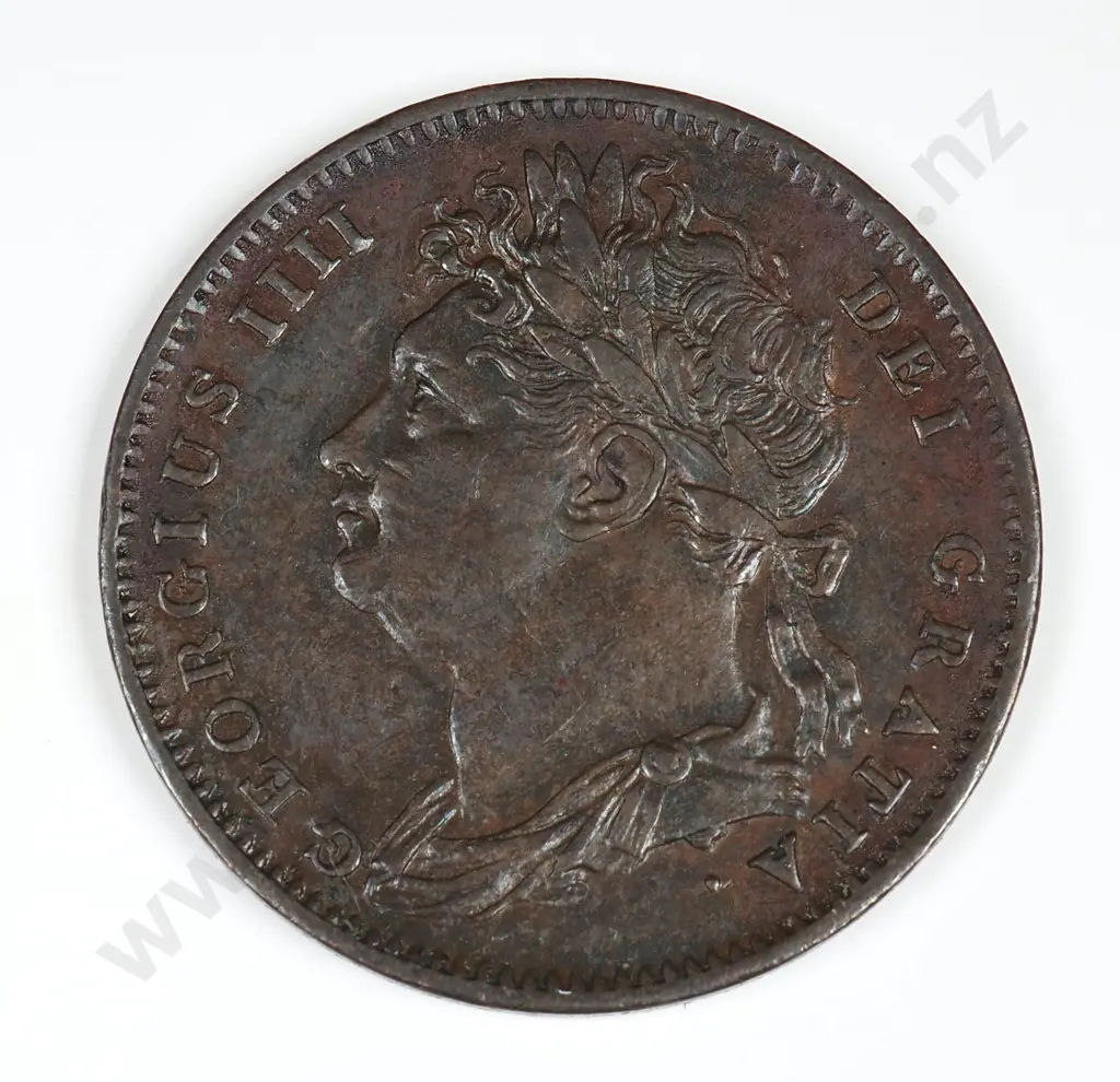 Farthing: 1825 - Extremely Fine Image 1++