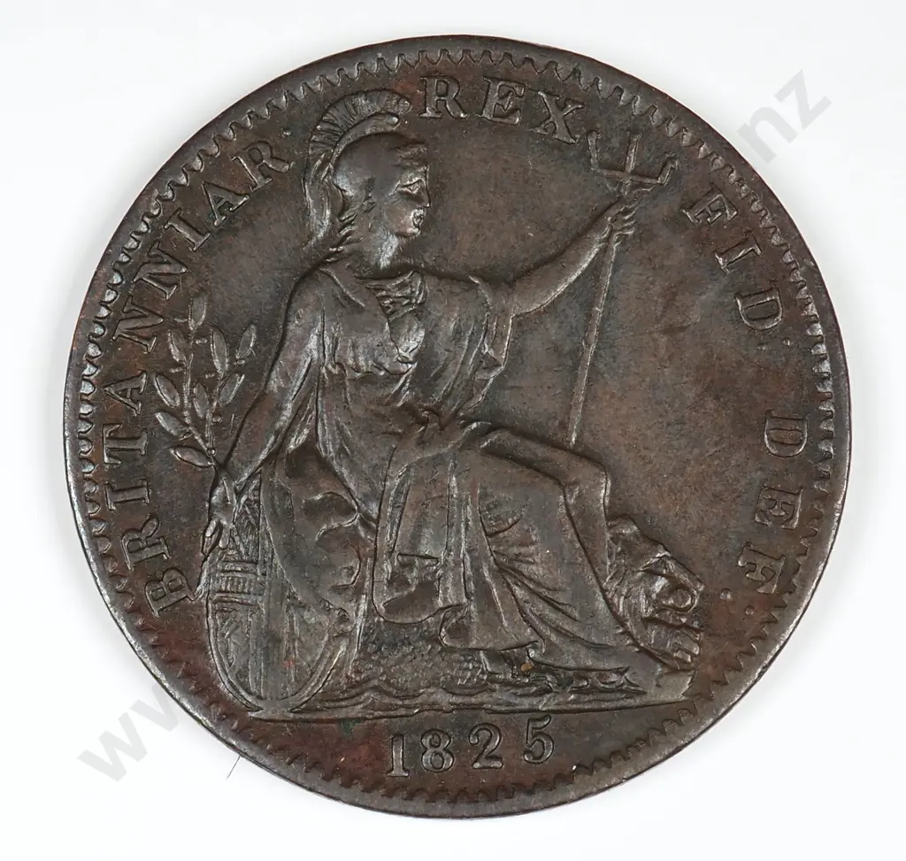 Farthing: 1825 - Extremely Fine Image 1++