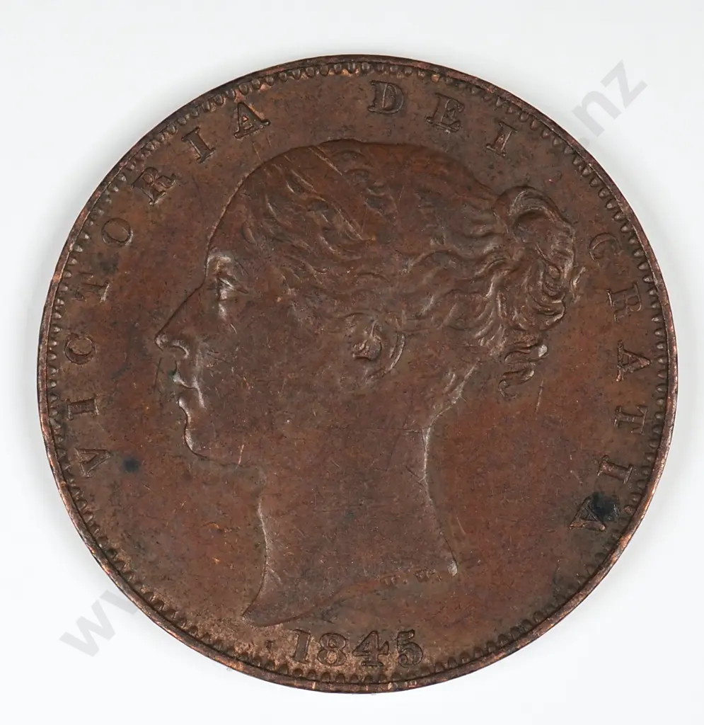 Farthing: 1845 - Extremely Fine Image 1++