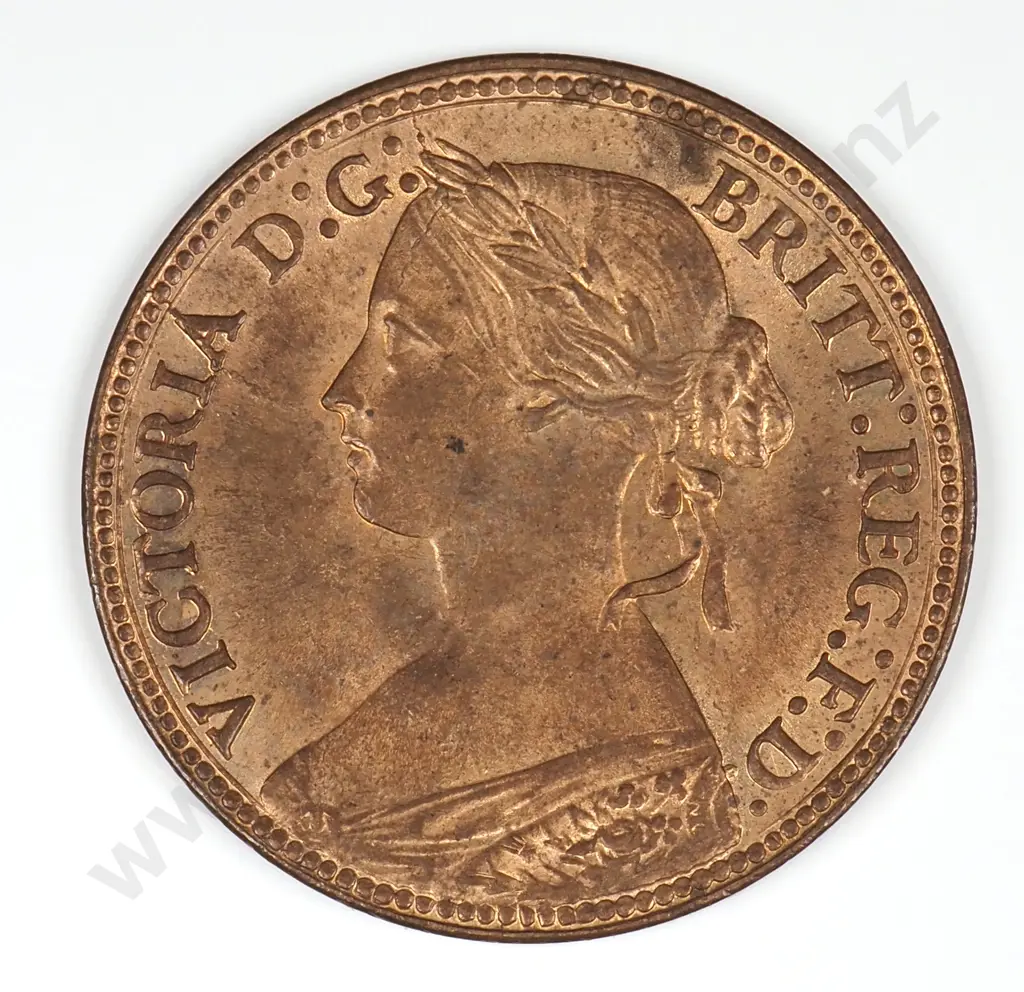 Farthing: 1860 - Almost Uncirculated Image 1++