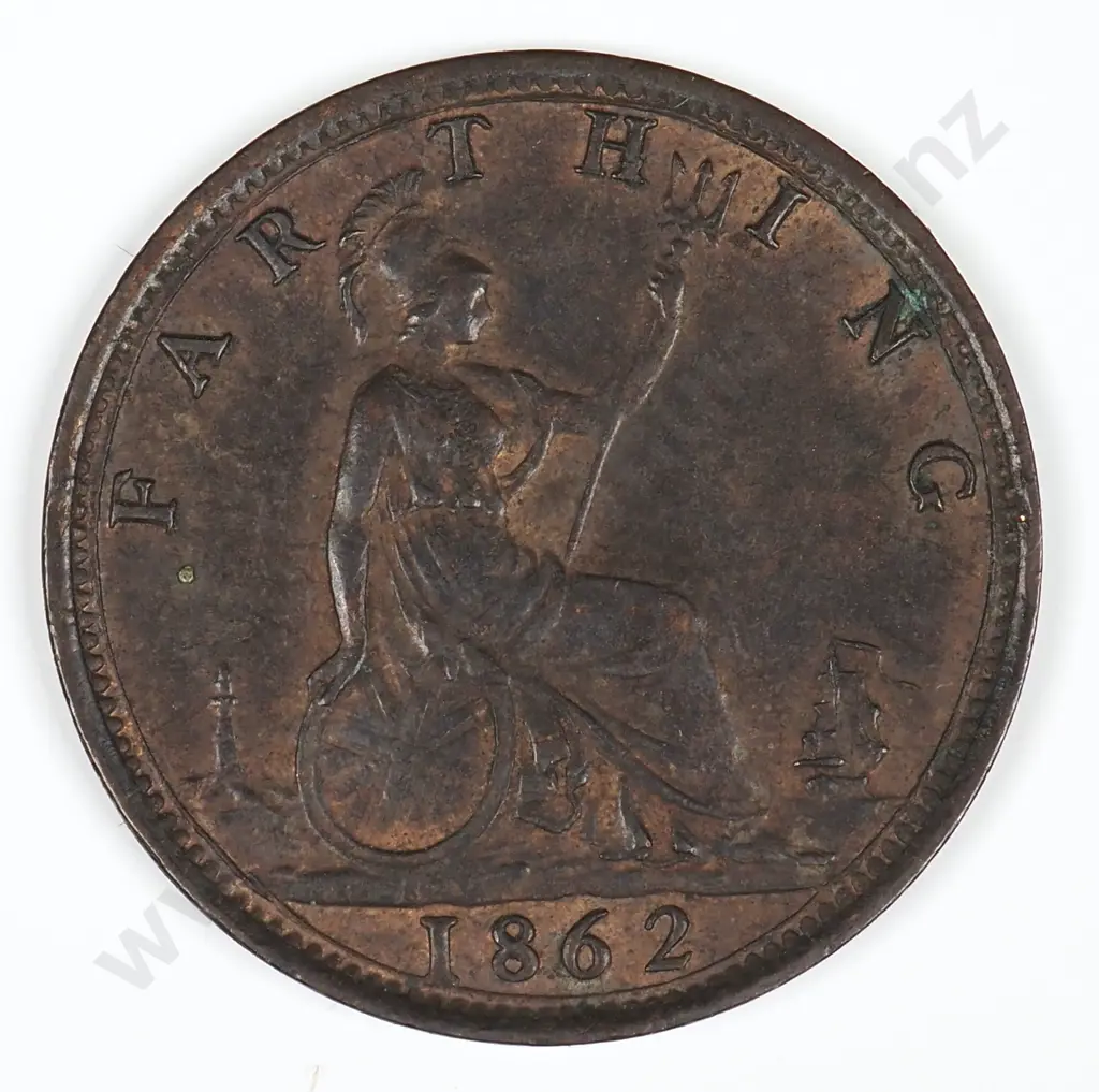 Farthing: 1862 - Extremely Fine Image 1++