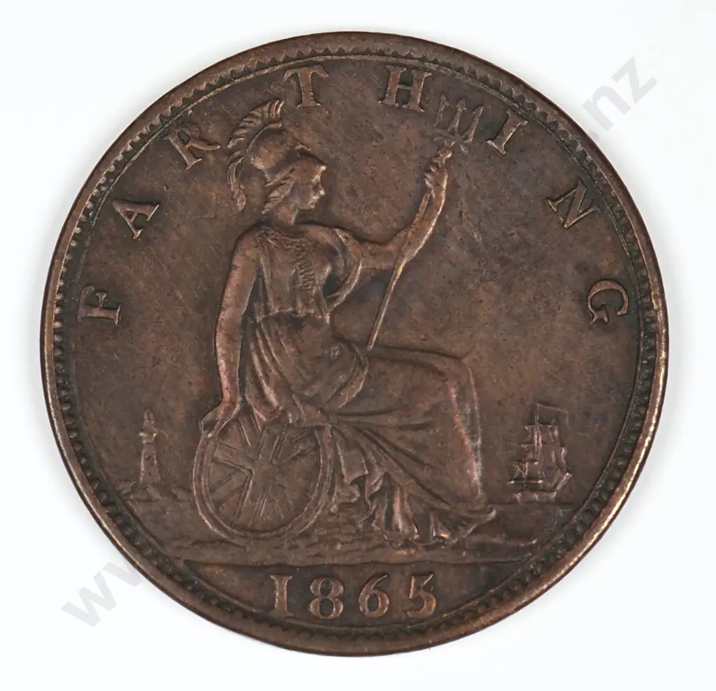 Farthing: 1865 - Extremely Fine Image 1++