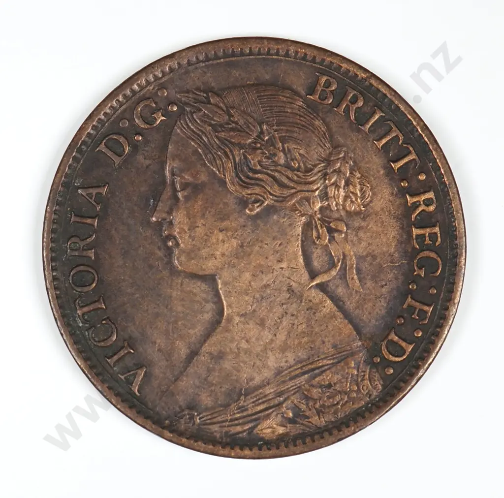 Farthing: 1865 - Extremely Fine Image 1++