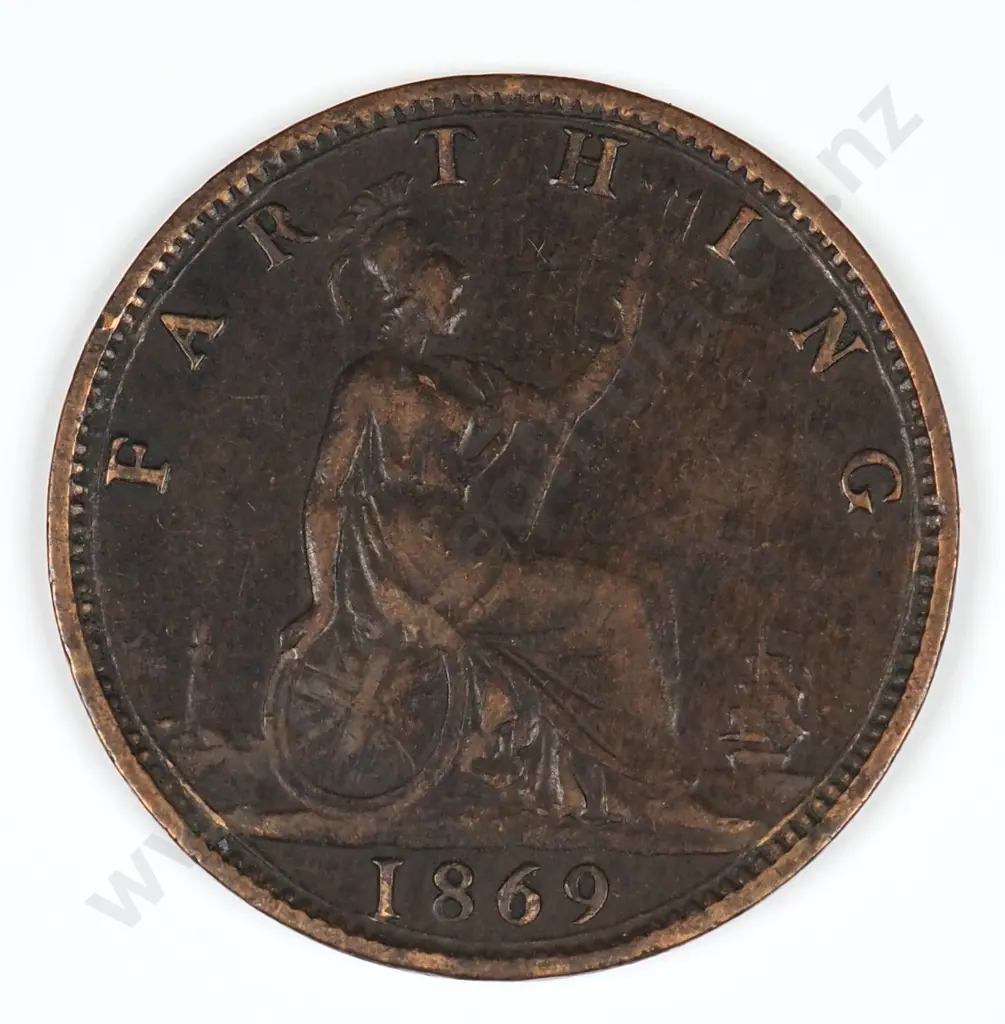 Farthing: 1869 - Very Fine Image 1++