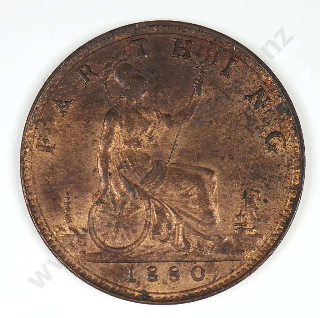 Farthing: 1880 - Almost Uncirculated Image 1++