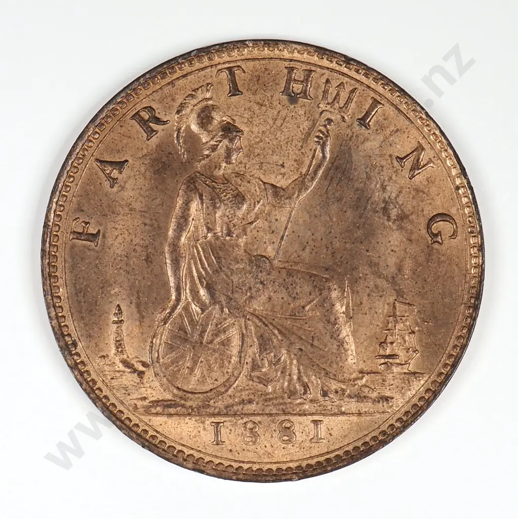 Farthing: 1881 - Uncirculated Image 1++