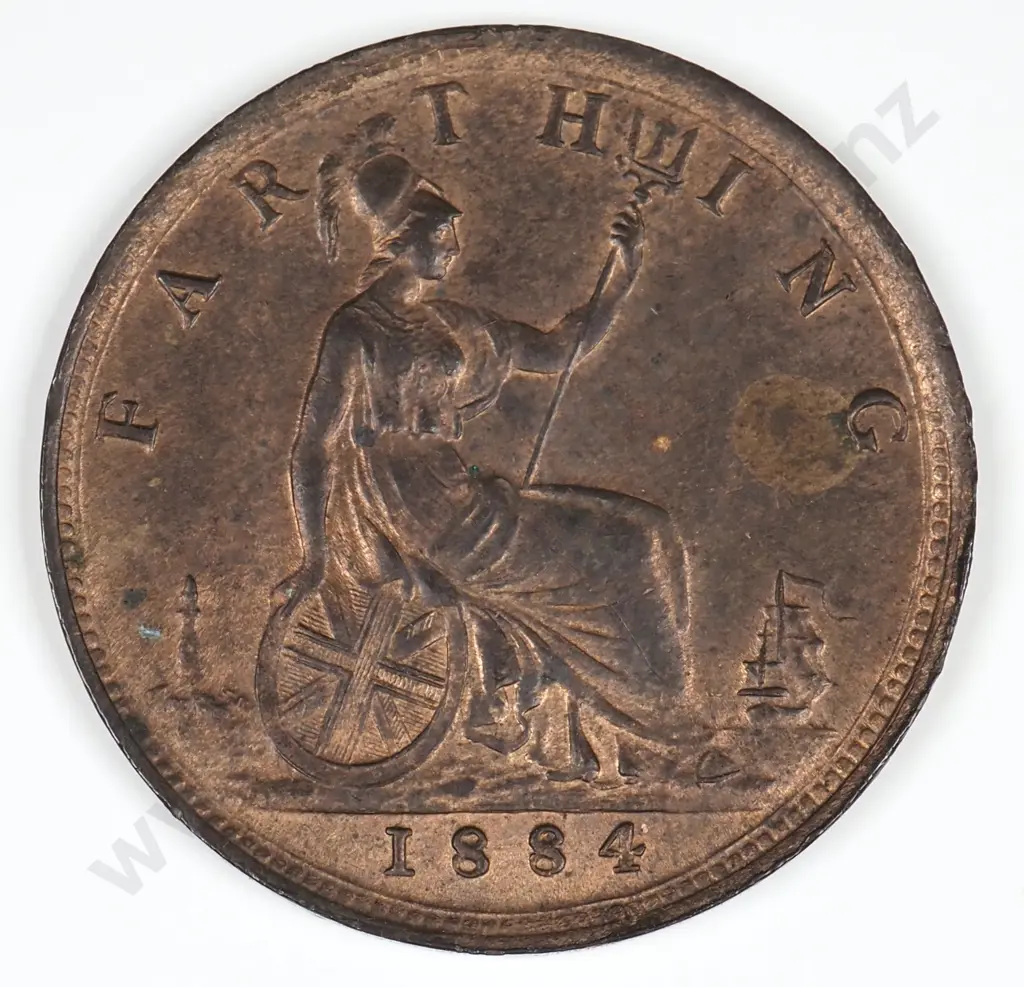 Farthing: 1884 - Extremely Fine Image 1++