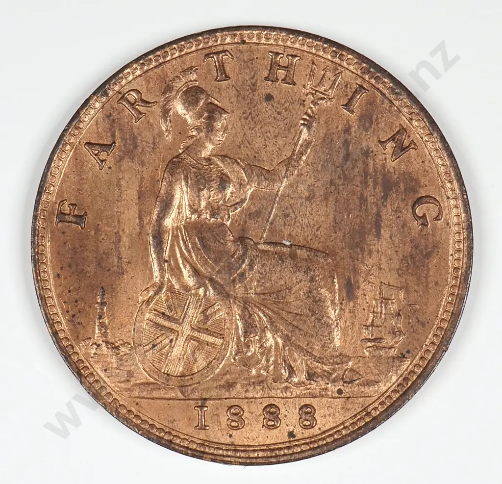 Farthing: 1888 - Almost Uncirculated Image 1++