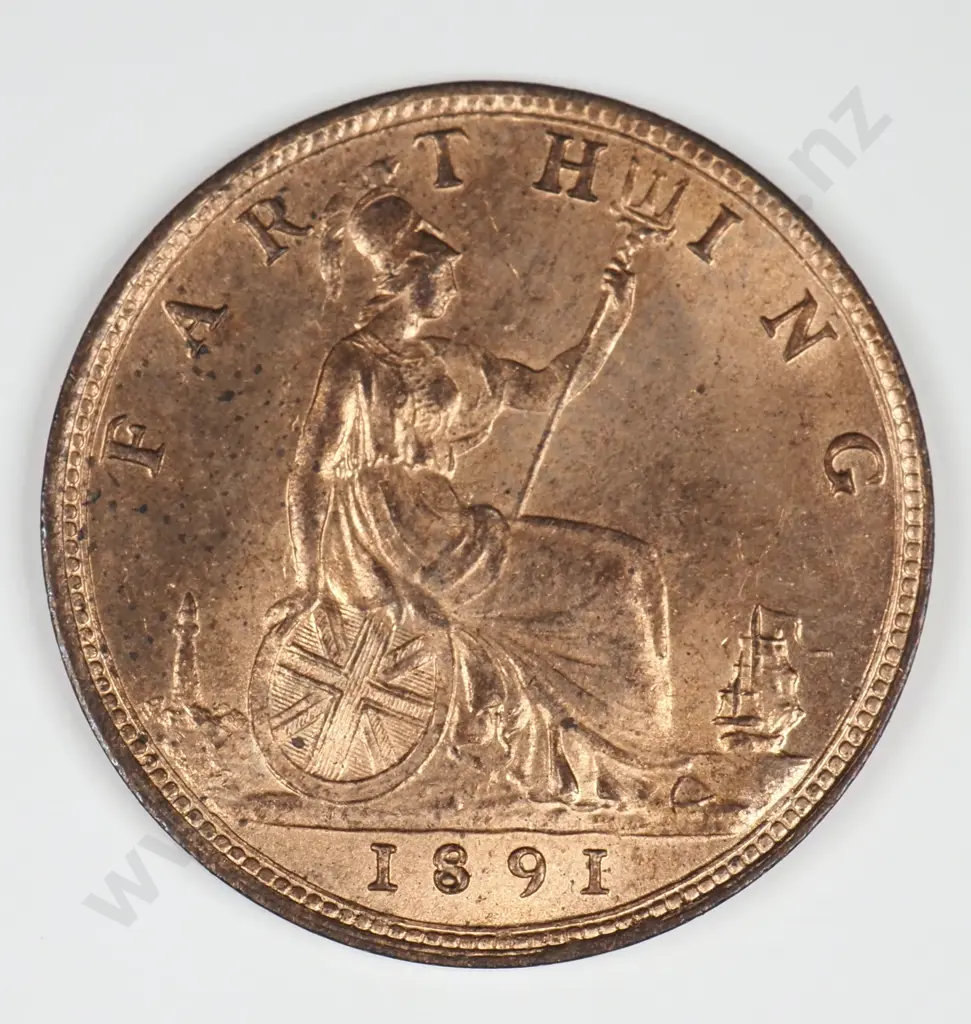 Farthing: 1891 - Uncirculated Image 1++