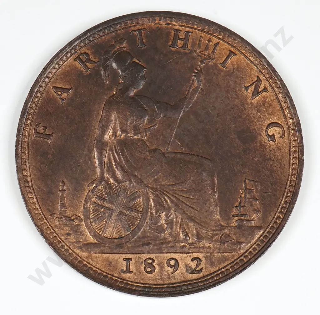 Farthing: 1892 - Almost Uncirculated Image 1++