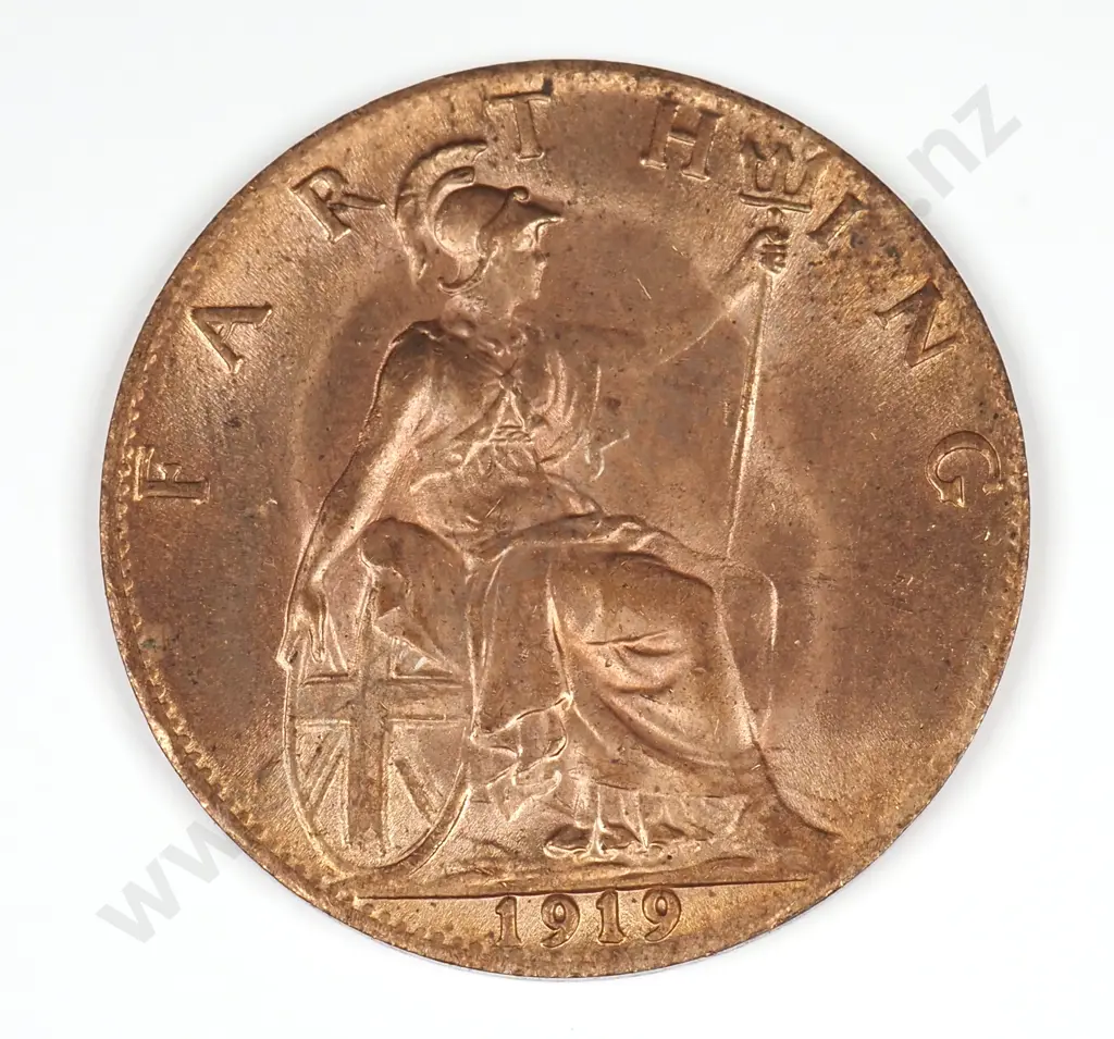 Farthing: 1919 - Uncirculated Image 1++