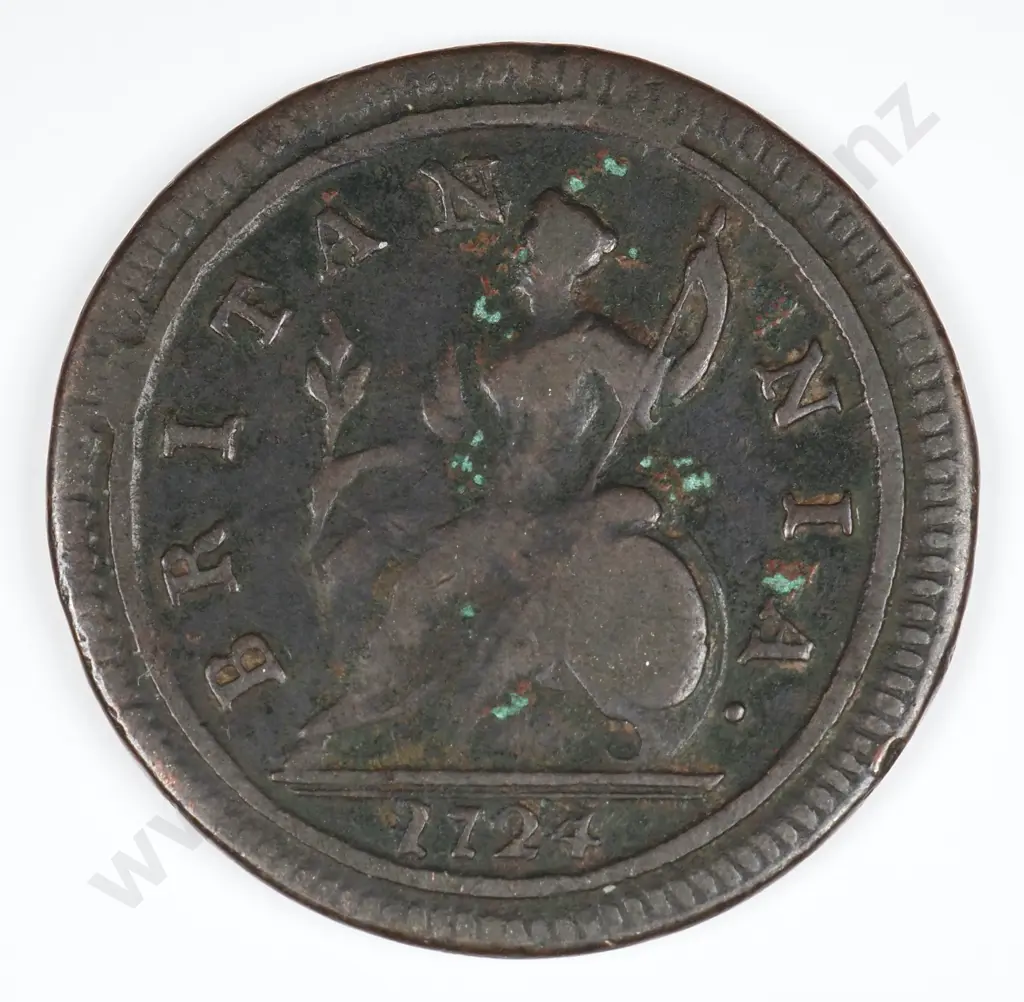 Halfpenny: 1724 - Fine Image 1++