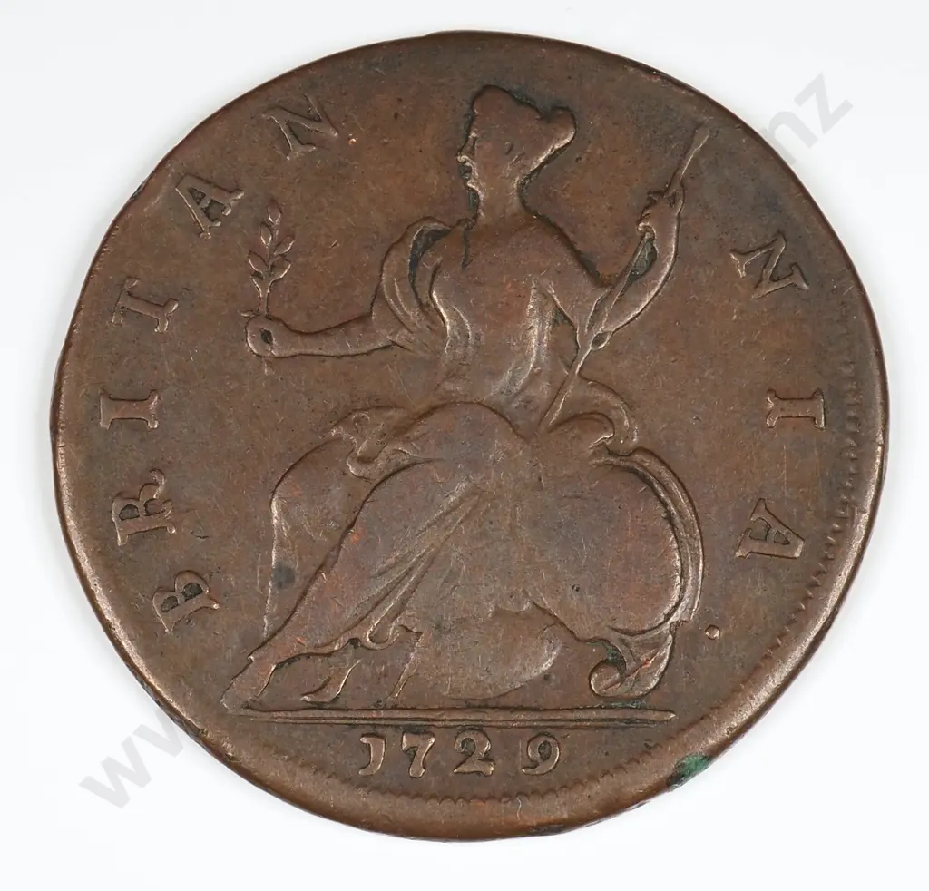 Halfpenny: 1729 - Fine Image 1++