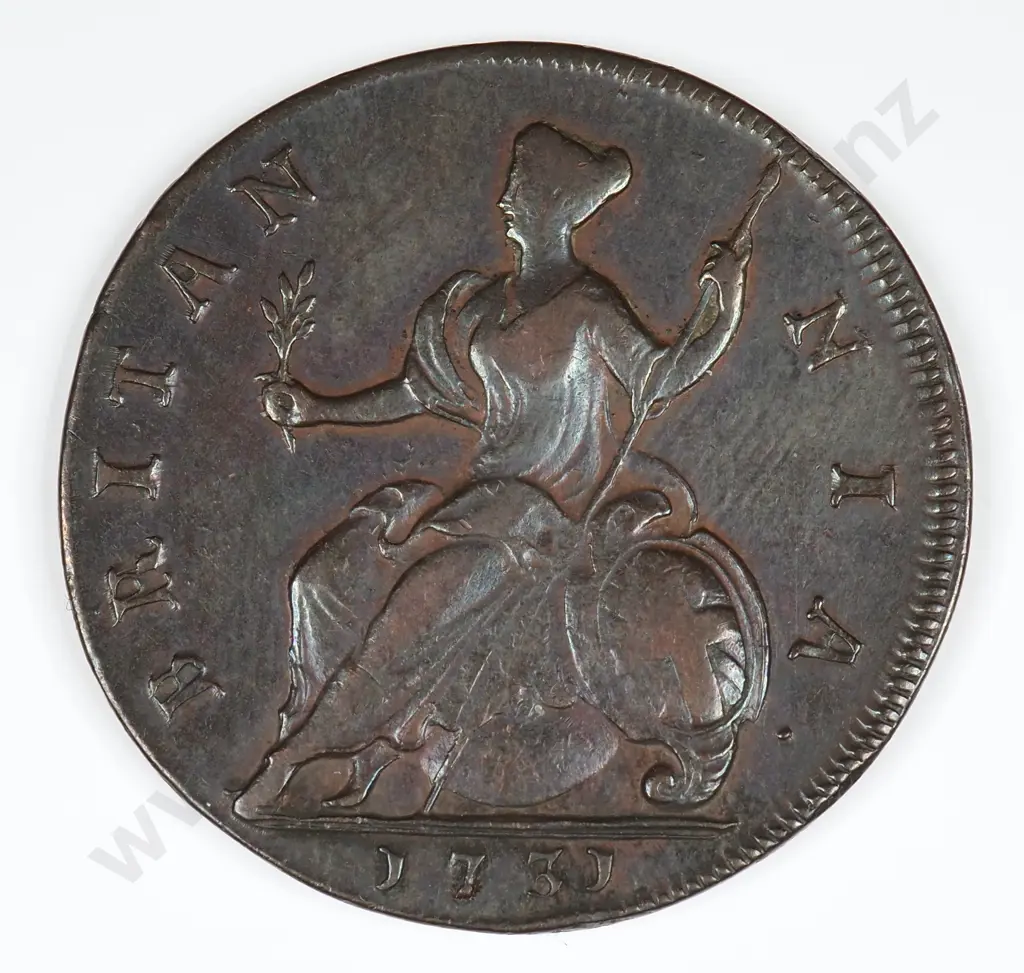 Halfpenny: 1731 - Very Fine Image 1++