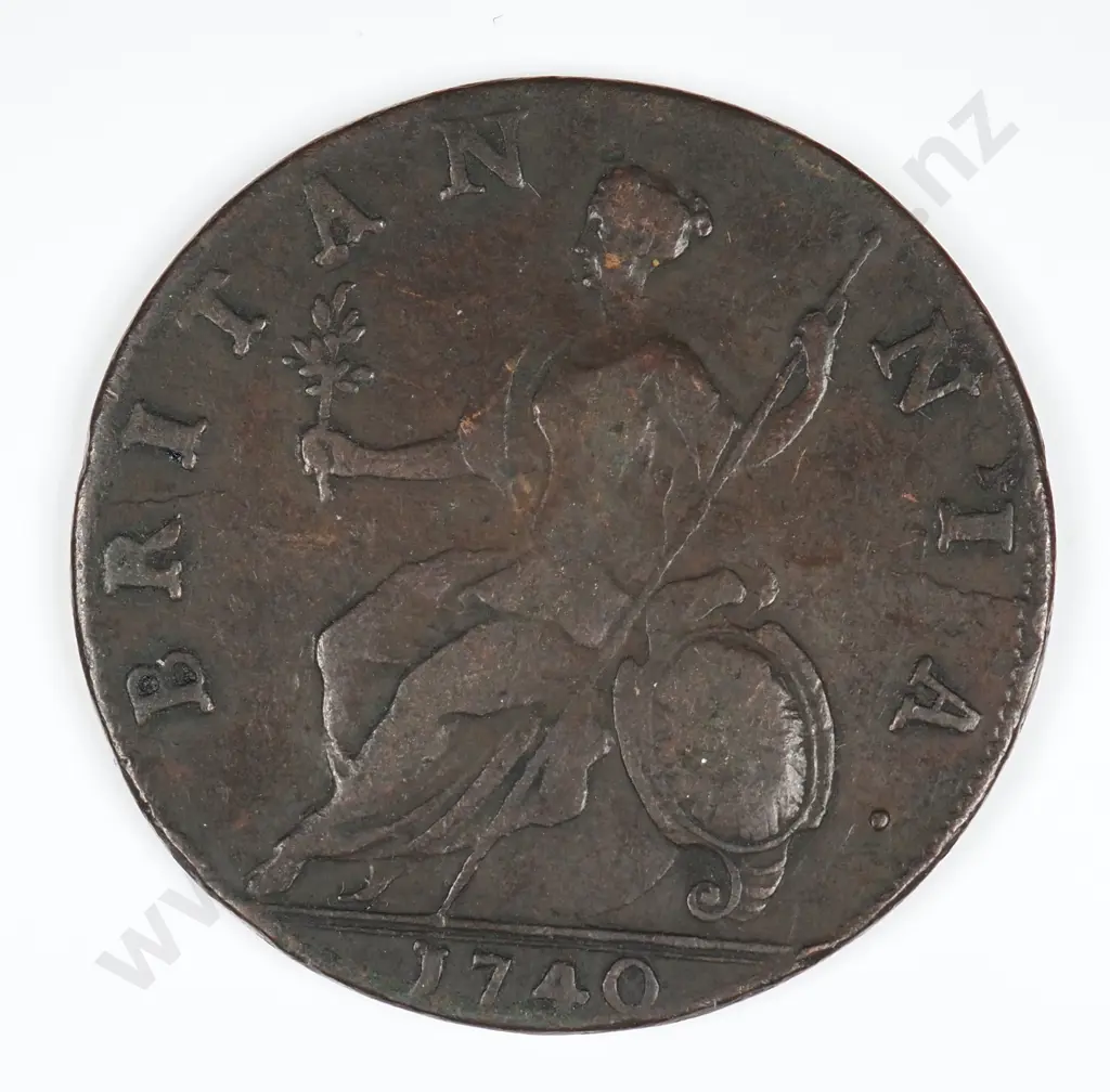 Halfpenny: 1740 - Very Fine Image 1++