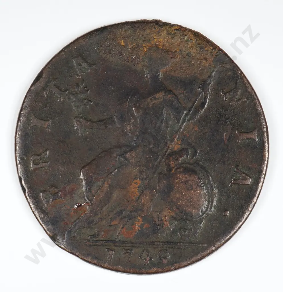 Halfpenny: 1749 - Fine Image 1++
