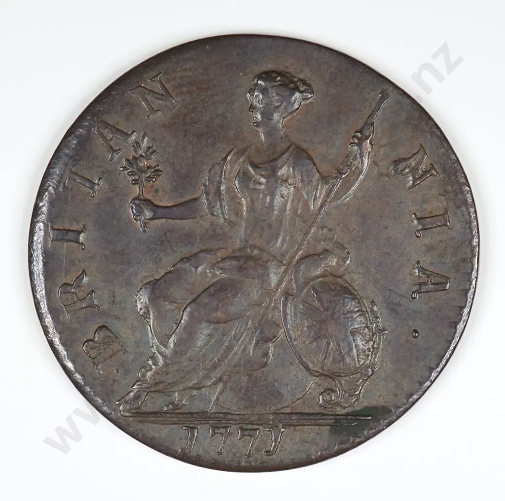 Halfpenny: 1771 - Extremely Fine Image 1++
