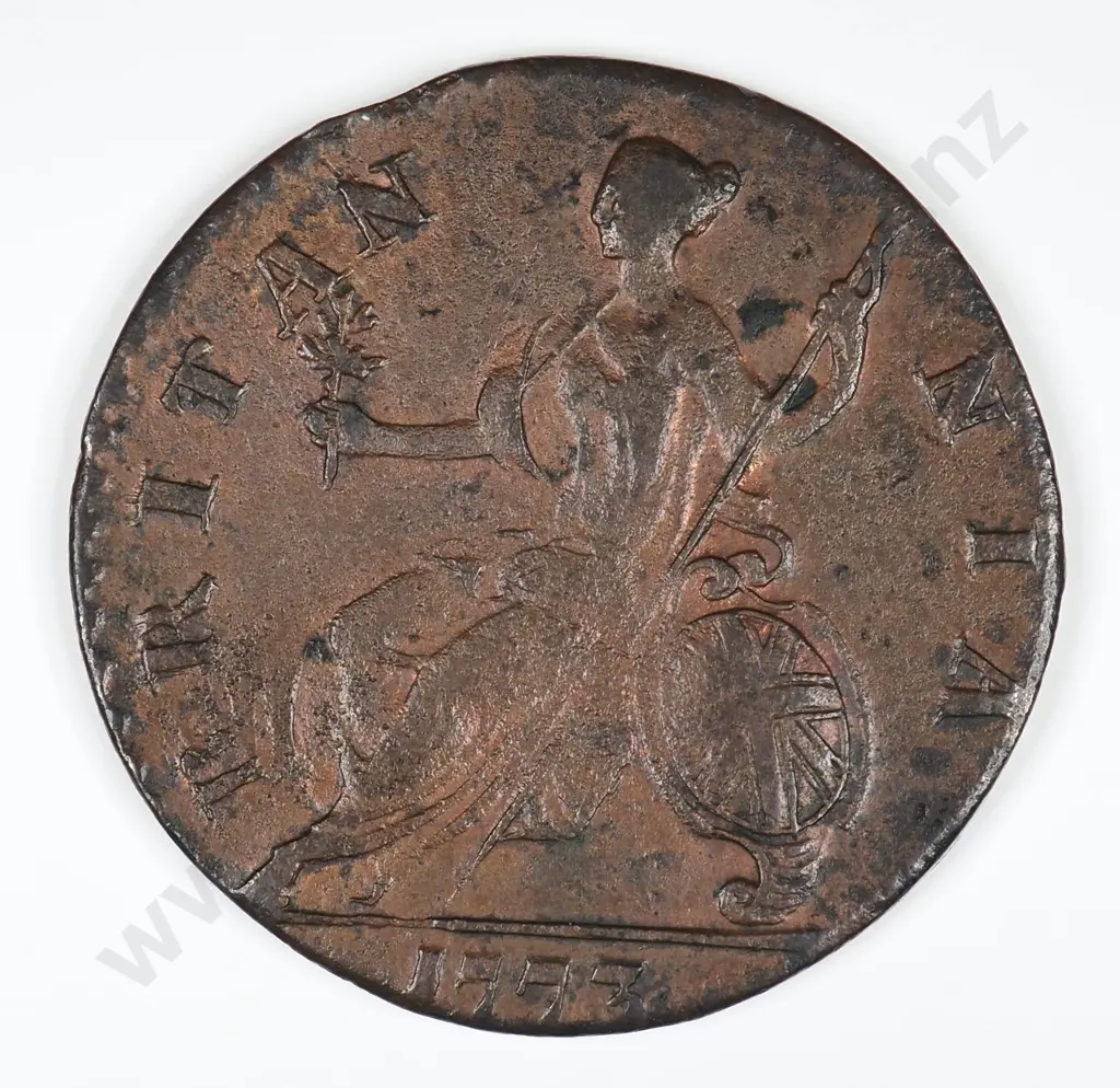 Halfpenny: 1773 - Extremely Fine Image 1++