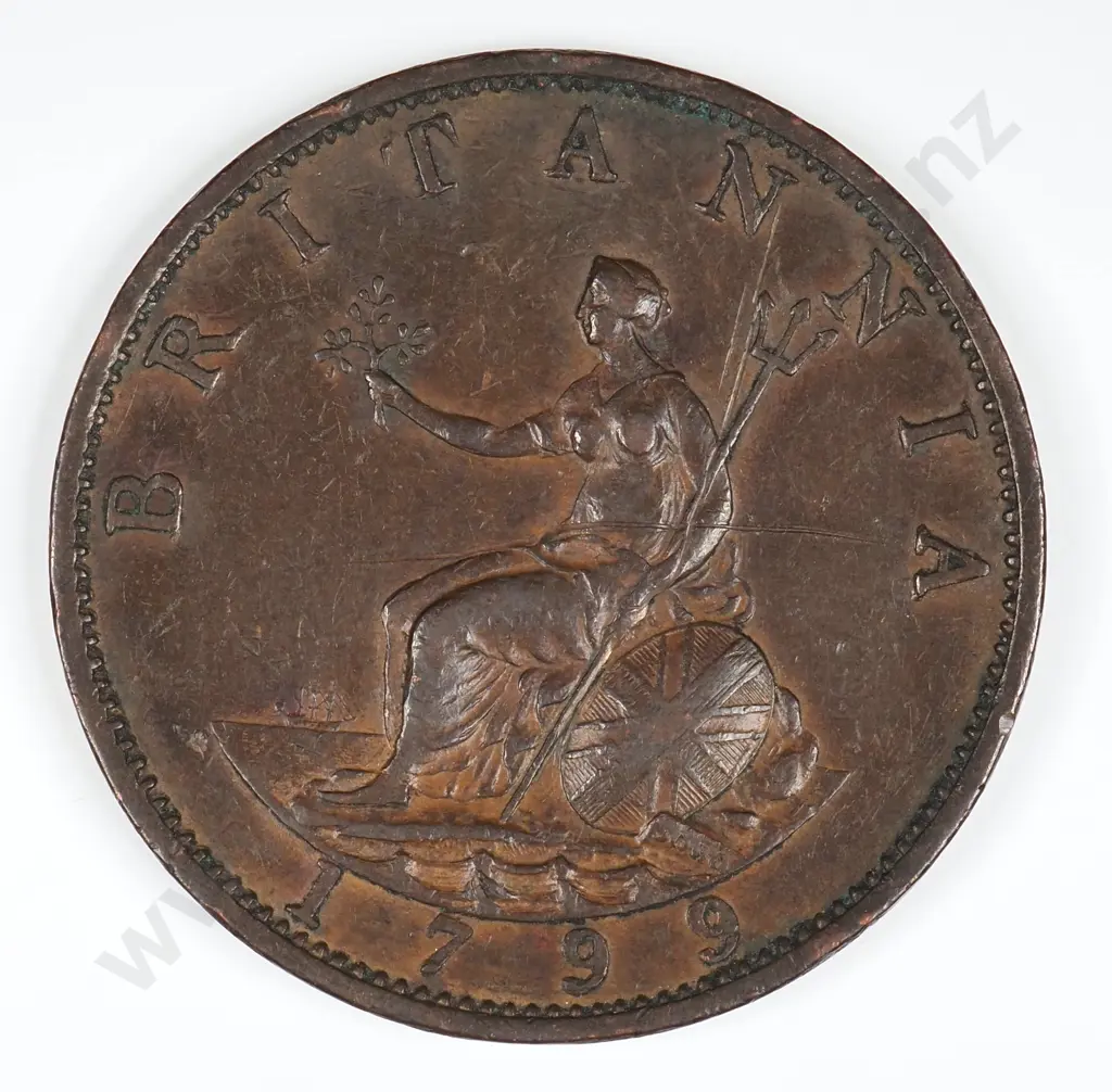 Halfpenny: 1799 - Extremely Fine Image 1++