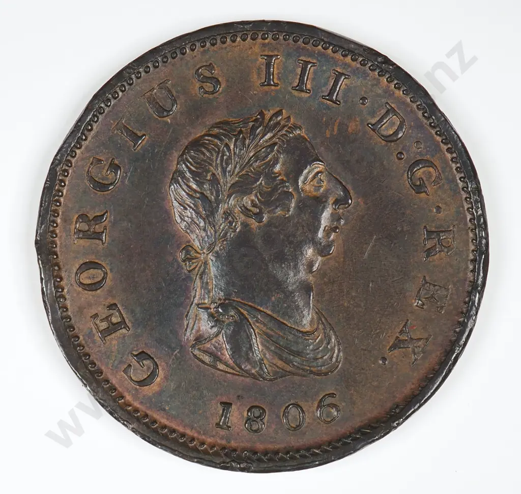 Halfpenny: 1806 - Extremely Fine Image 1++