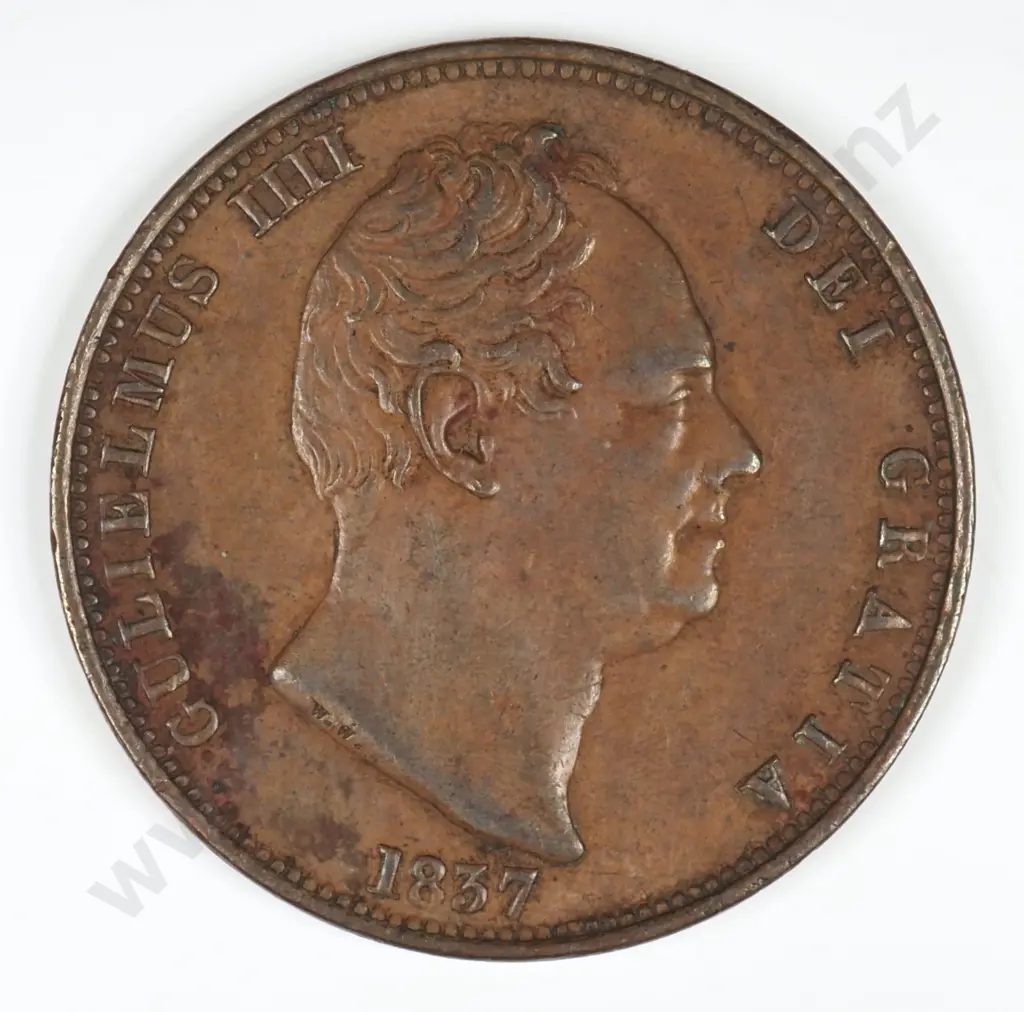 Halfpenny: 1837 - Extremely Fine Image 1++